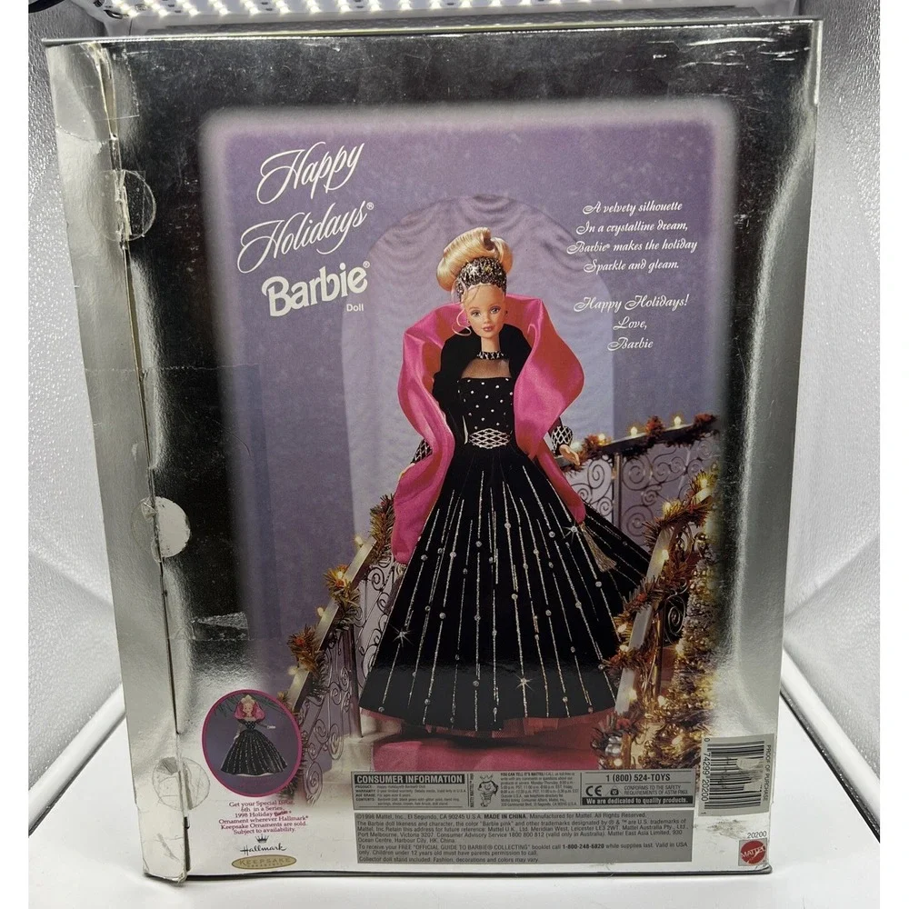 Vintage 1998 Happy Holidays Barbie Doll #20200 Special Edition‎ Mattel (NIB)